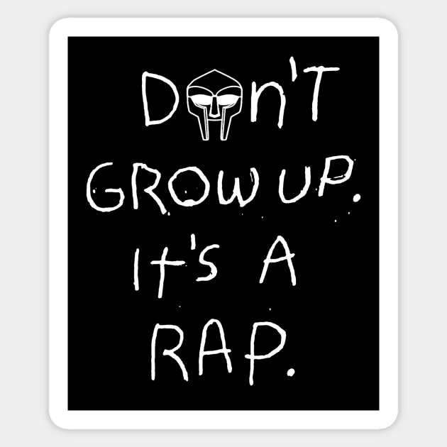 MF DOOM Parody Sticker by Moderate Rock